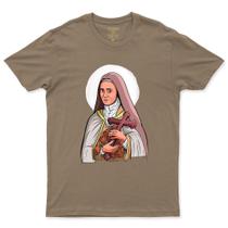 Camiseta De Santa Teresinha Católica DE Algodão Com Varias Cores