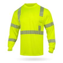 Camiseta de Segurança GLIMMR Classe 3 Manga Longa Amarela XL Camiseta de Segurança GLIMMR Classe 3 Manga Longa Amarela XL