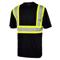 Camiseta de segurança reflexiva L&M Hi Vis Class 3 preta