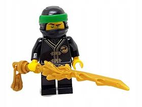 Camiseta de treinamento LEGO NINJAGO Lloyd Black Wu-Cru em minifigura Camiseta de treinamento LEGO NINJAGO Lloyd Black Wu-Cru em minifigura