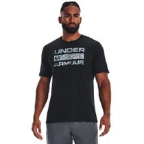 Camiseta de Treino Masculina Under Armour Stacked Logo Fill SS