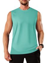 Camiseta de treino TACVASEN de algodão Muscle Gym masculina cinza GG Camiseta de treino TACVASEN de algodão Muscle Gym masculina cinza GG