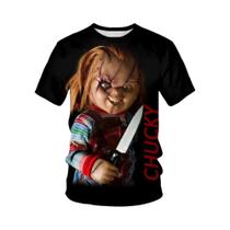 Camiseta De Verão Com Tema De Filme Impressa Em 3D Casual Confortável De Manga Curta Com Padrão