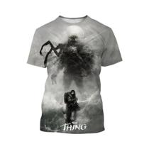 Camiseta De Verão Respirável Com Estampa 3D, Manga Curta, Confortável, Estilo Urbano, Top Divertido