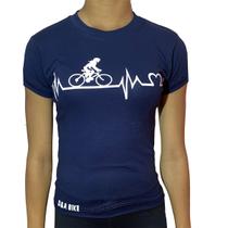 Camiseta de Visco lycra DA Modas com Adesivo Bike Feminina