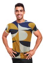 Camiseta De Viscose Elastano Masculina Estampada Malha Fria