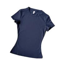 Camiseta De Yoga Feminina De Secagem Rápida E Respirável, Top De Fitness Para Corrida, Manga Curta,