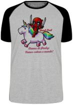 Camiseta Dead Pool e Unicórnio Blusa Plus Size extra grande adulto ou infantil Camiseta Dead Pool e Unicórnio Blusa Plus Size extra grande adulto ou infantil