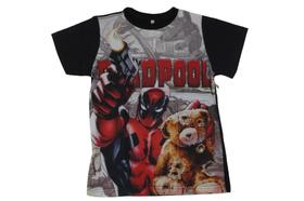 Camiseta Deadpool Blusa Infantil Juvenil Lu423 BM Camiseta Deadpool Blusa Infantil Juvenil Lu423 BM