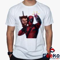 Camiseta Deadpool e Wolverine 100% Algodão Geeko