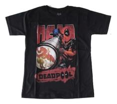 Camiseta Deadpool Justiceiro Demolidor Blusa Adulto Epi2094 BM Camiseta Deadpool Justiceiro Demolidor Blusa Adulto Epi2094 BM