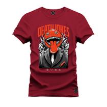 Camiseta Death Lonkes Algodão Estampada Unissex Nexstar Varias Cores