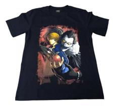 Camiseta Death Note Kira Ryuk Shinigami Blusa Adulto Unissex Anime Hcd568 BM Camiseta Death Note Kira Ryuk Shinigami Blusa Adulto Unissex Anime Hcd568 BM