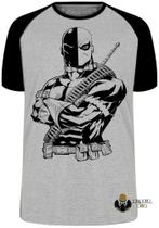 Camiseta Deathstroke Blusa Plus Size extra grande adulto ou infantil Camiseta Deathstroke Blusa Plus Size extra grande adulto ou infantil