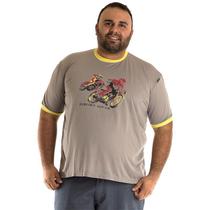 Camiseta Decote Redondo Plus Size 97305