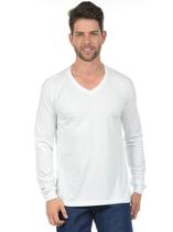Camiseta Decote V Manga Longa Fenomenal Camiseta Decote V Manga Longa Fenomenal