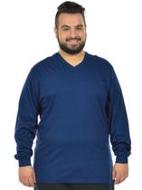 Camiseta decote v manga longa plus size fenomenal