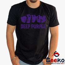 Camiseta Deep Purple 100% Algodão Banda de Rock Geeko Camiseta Deep Purple 100% Algodão Banda de Rock Geeko