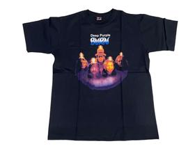 Camiseta Deep Purple Burn Banda de Rock Blusa Adulto Unissex Pz008 BM