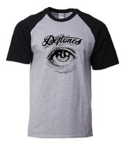 Camiseta Deftones Raglan Plus Size Camiseta Deftones Raglan Plus Size