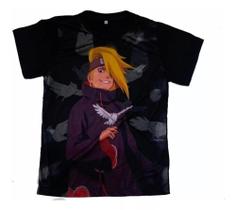 Camiseta Deidara Akatsuki Blusa Adulto Unissex Naruto A316 BM