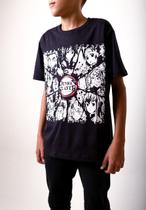 Camiseta Demon Slayer Infantil Camisa Estampada Anime Unissex Básica