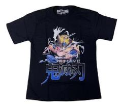 Camiseta Demon Slayer Inosuke Blusa Adulto Unissex Anime Mr1302 BM