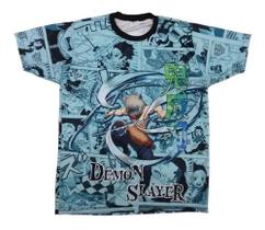 Camiseta Demon Slayer Inosuke Kimetsu No Yaiba Blusa Adulto Unissex Anime Lu096t BM