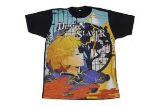 Camiseta Demon Slayer Kimetsu No Yaiba Zenitsu Blusa Adulto Unissex Anime A265 BM