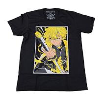 Camiseta Demon Slayer Zenitsu Anime Blusa Adulto Unissex Mk114