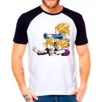 Camiseta Desenho Anime Dragon Ball Z Luta Masculina 01