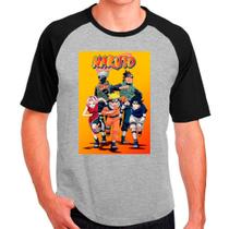 Camiseta desenho anime naruto cinza masculina06