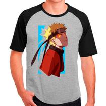 Camiseta desenho anime naruto cinza masculina15