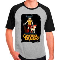 Camiseta desenho caverna do dragão camisa masculina lançamento