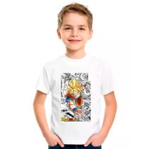 Camiseta Desenho DRAGON BALL Z Moda Infantil Roupa Criança 02
