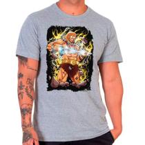 Camiseta desenho he-man anos 90 cinza masculina16