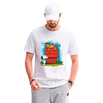 Camiseta desenho snoopy camisa masculina lançamento 01