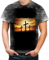 Camiseta Desgaste A cruz o melhor Caminho Jesus 1