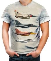 Camiseta Desgaste Aeronáutica Fighter Jet Dogfight 1