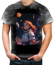 Camiseta Desgaste Astronauta Dance Vaporwave 2