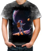 Camiseta Desgaste Astronauta Dance Vaporwave 5