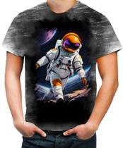 Camiseta Desgaste Astronauta Dance Vaporwave 9