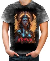 Camiseta Desgaste Athena Deusa da Sabedoria Mitologia Grega 1 Camiseta Desgaste Athena Deusa da Sabedoria Mitologia Grega 1