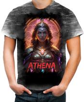 Camiseta Desgaste Athena Deusa da Sabedoria Mitologia Grega 2 Camiseta Desgaste Athena Deusa da Sabedoria Mitologia Grega 2