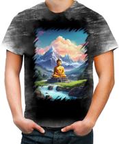 Camiseta Desgaste Buda Anime Desenho Budismo Buda 2