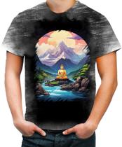 Camiseta Desgaste Buda Anime Desenho Budismo Buda 4 Camiseta Desgaste Buda Anime Desenho Budismo Buda 4