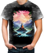 Camiseta Desgaste Buda Anime Desenho Budismo Buda 5 Camiseta Desgaste Buda Anime Desenho Budismo Buda 5