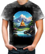 Camiseta Desgaste Buda Anime Desenho Budismo Buda 6 Camiseta Desgaste Buda Anime Desenho Budismo Buda 6