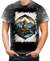 Camiseta Desgaste Buda Logo Budismo Buda Religião 3