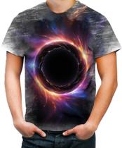 Camiseta Desgaste Buraco Negro Black Hole Space 1
